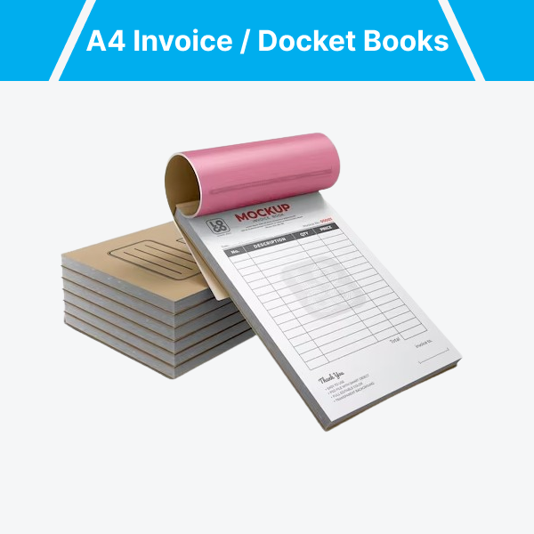 A4 Invoice / Docket Books