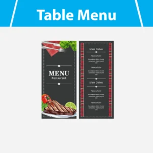 Table Menu